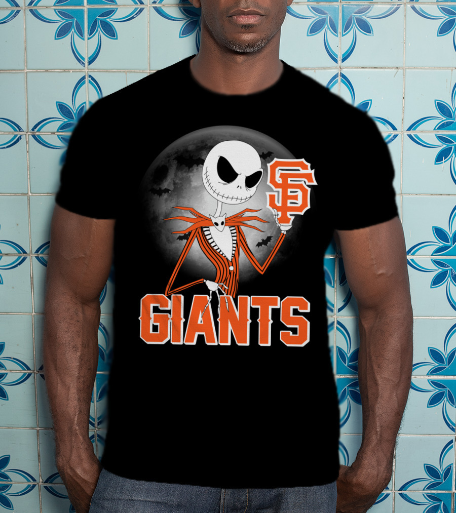 Jack Skellington San Francisco Giants Halloween T-Shirt