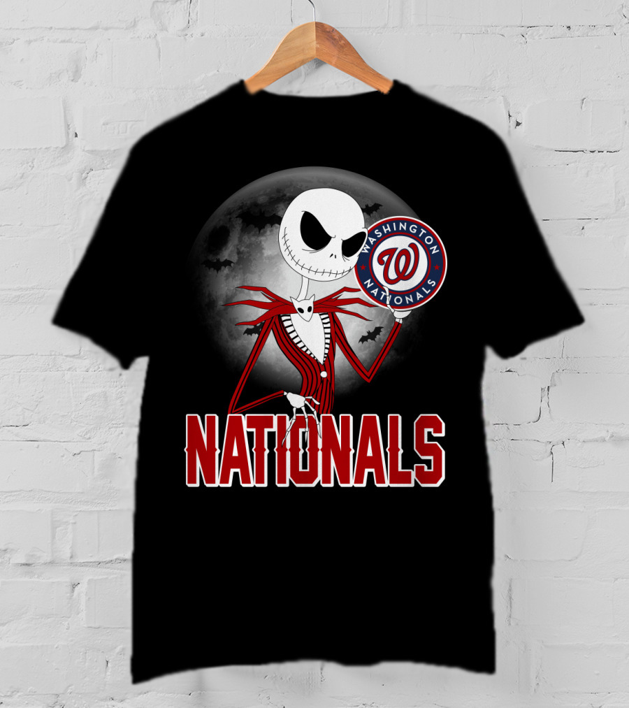 Washington Nationals Jack Skellington Halloween T-Shirt
