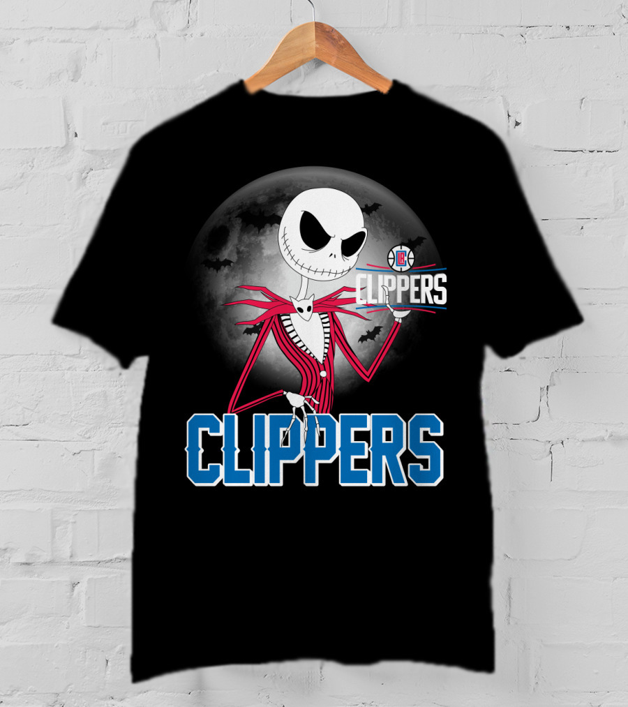 Jack Skellington La Clippers Halloween Moon T-Shirt