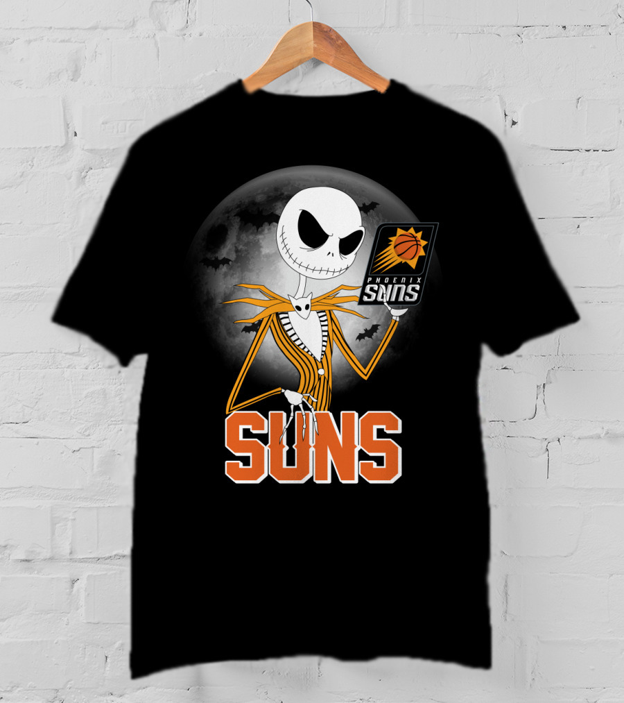 Jack Skellington Phoenix Suns Halloween Fans Sports Crossover T-Shirt