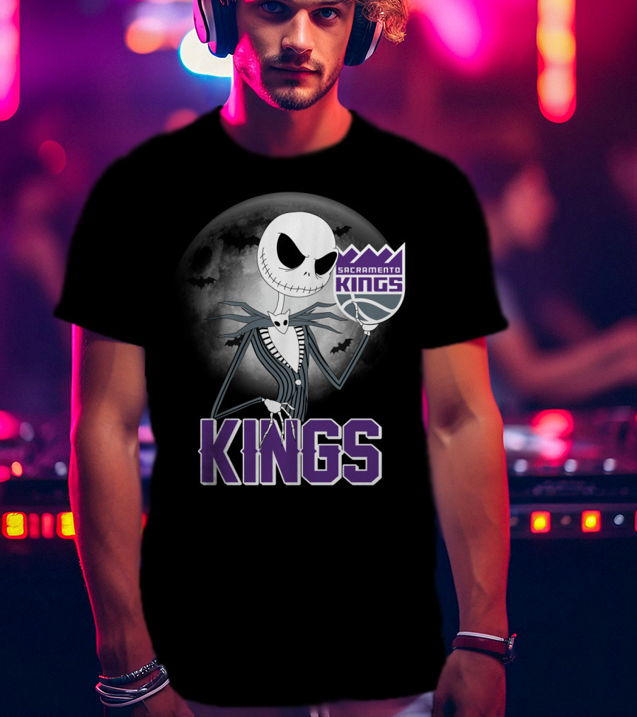 Kings Halloween Jack Skellington Sacramento T-Shirt