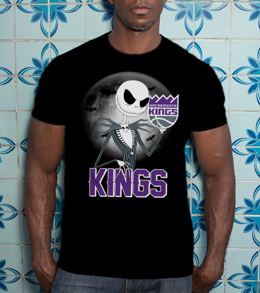Kings Halloween Jack Skellington Sacramento T-Shirt