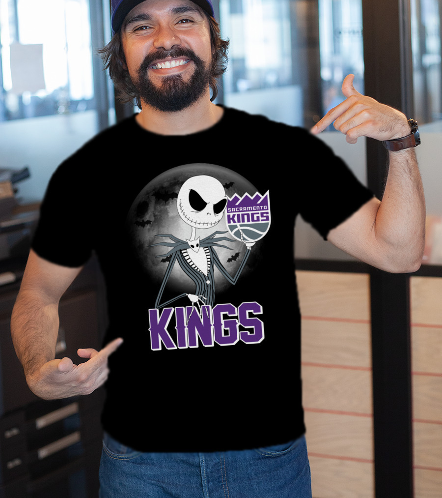 Kings Halloween Jack Skellington Sacramento T-Shirt