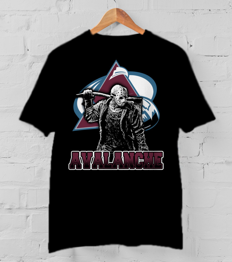Jason Voorhees Colorado Avalanche Crossover Fan T-Shirt