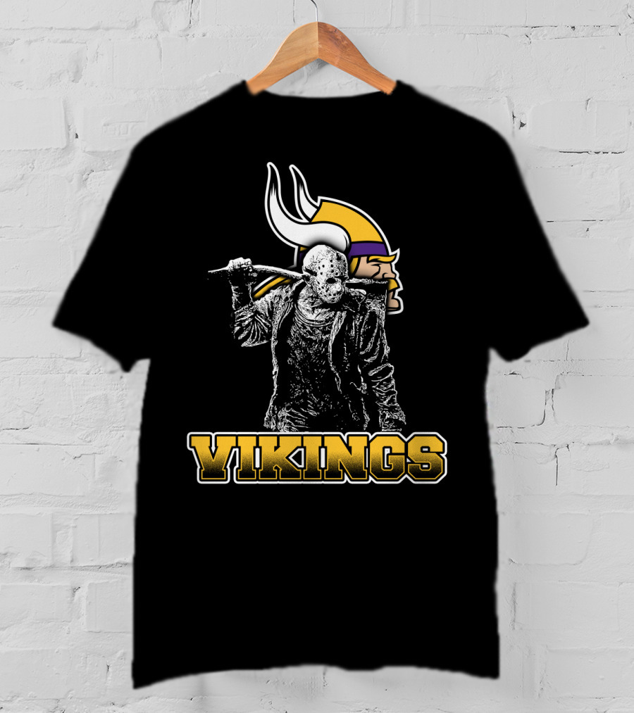 Jason Voorhees Minnesota Vikings Mashup T-Shirt