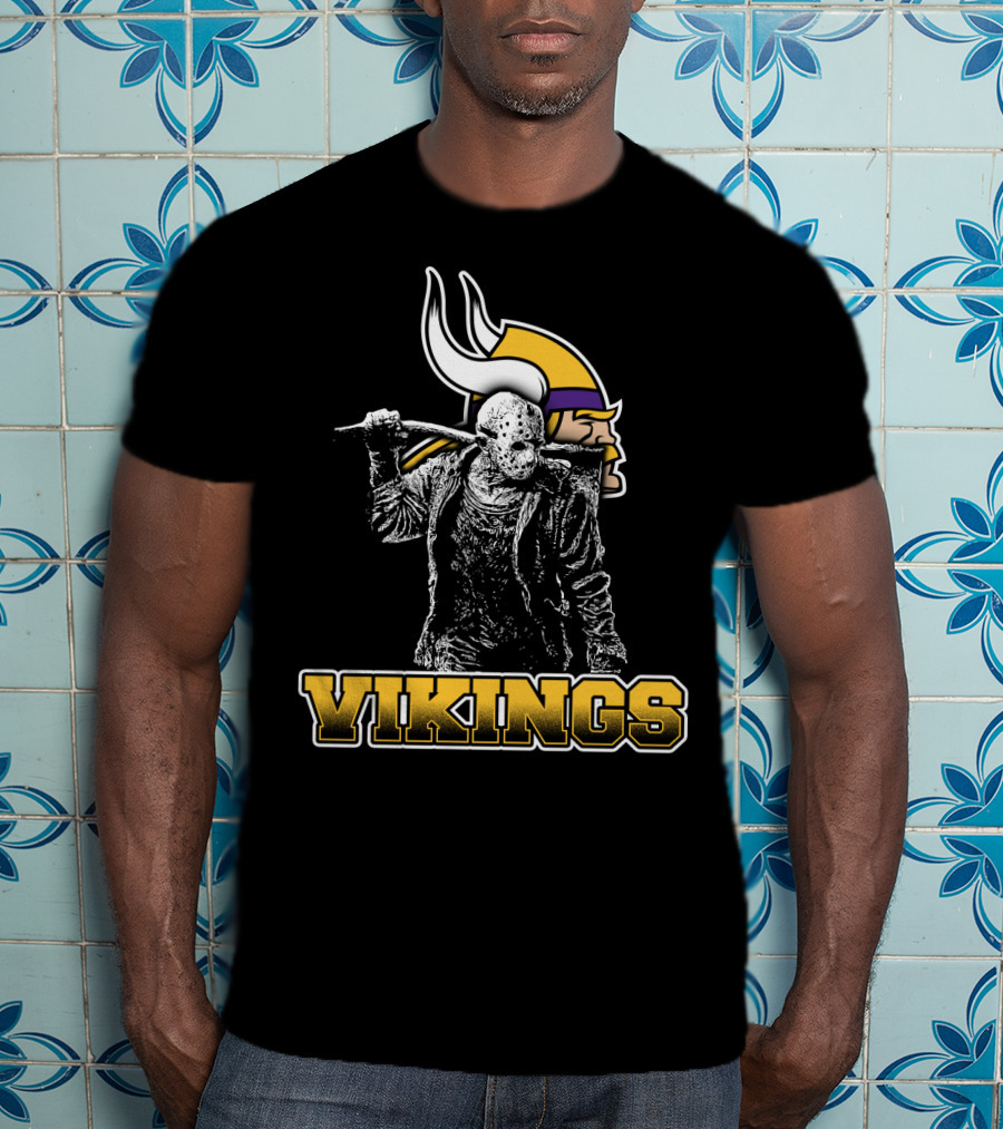 Jason Voorhees Minnesota Vikings Mashup T-Shirt