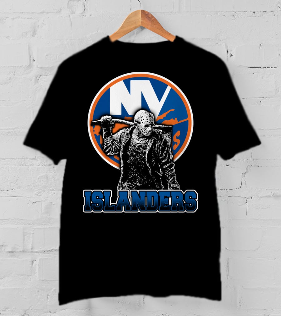 Ny Islanders Fans Unite With Jason Voorhees Hockey Mask T-Shirt