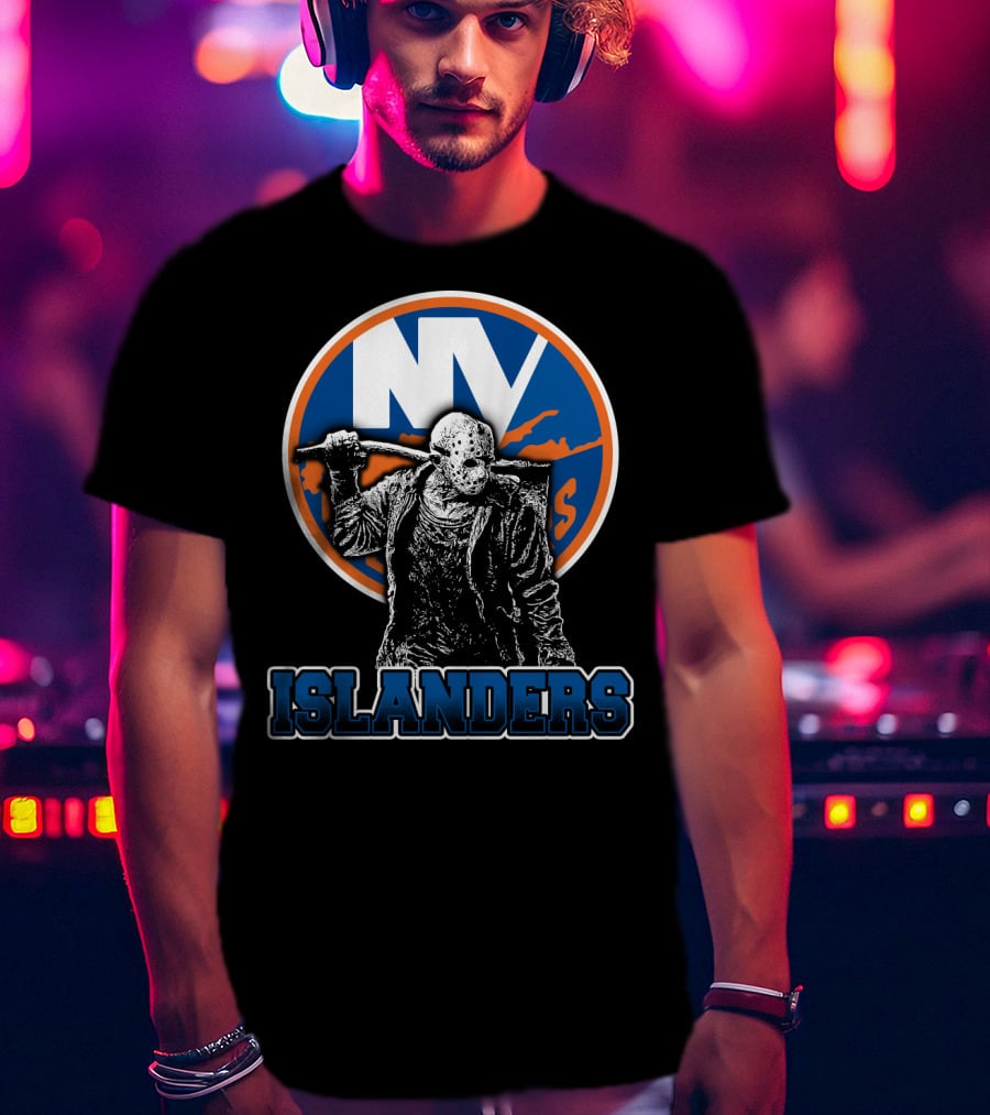 Ny Islanders Fans Unite With Jason Voorhees Hockey Mask T-Shirt