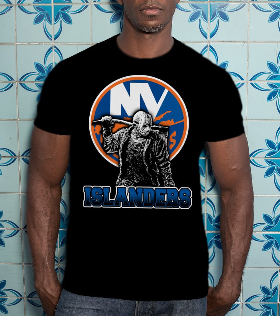 Ny Islanders Fans Unite With Jason Voorhees Hockey Mask T-Shirt