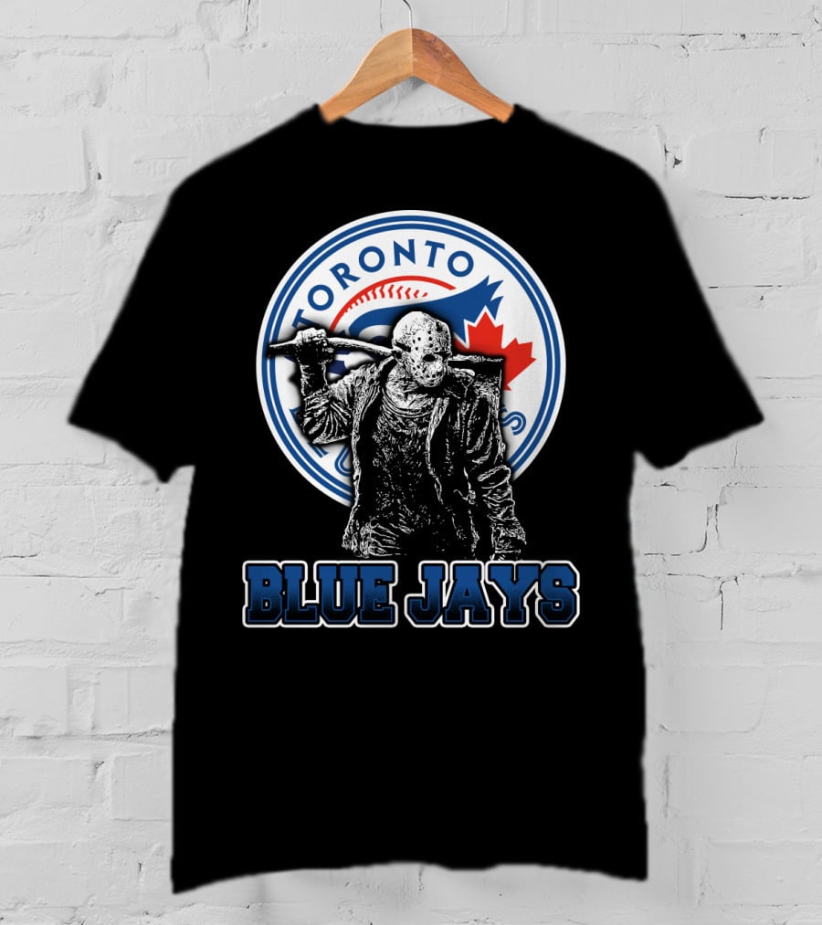 Jason Voorhees Toronto Blue Jays Crossover With Iconic T-Shirt