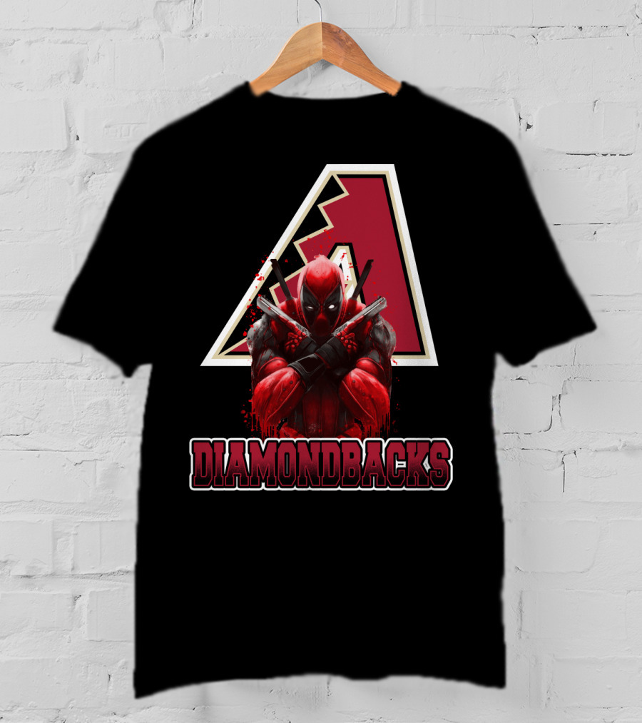 Diamondbacks Deadpool Crossover Fan T-Shirt