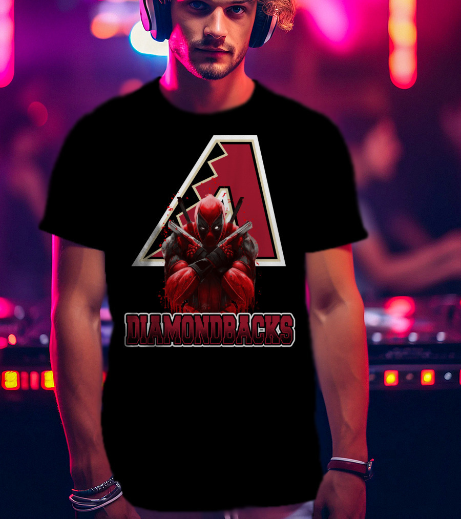 Diamondbacks Deadpool Crossover Fan T-Shirt