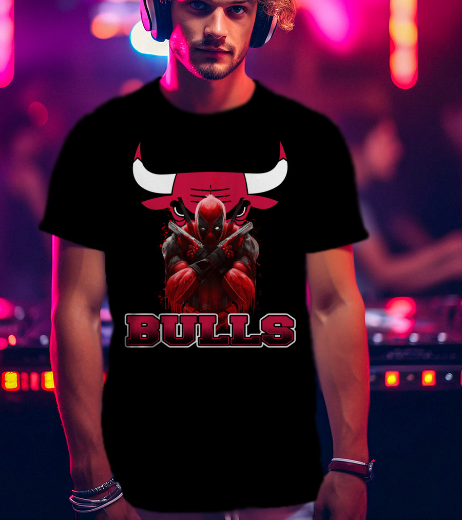 Chicago Bulls Deadpool Collaboration Fans T-Shirt