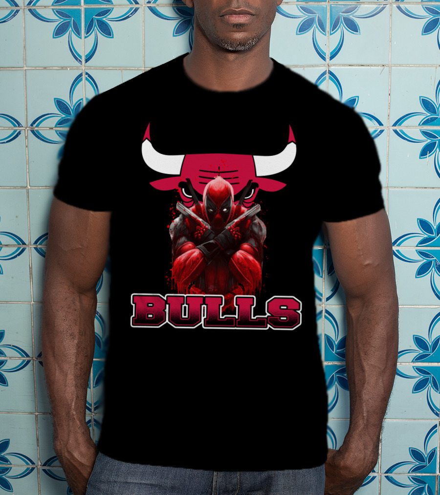 Chicago Bulls Deadpool Collaboration Fans T-Shirt