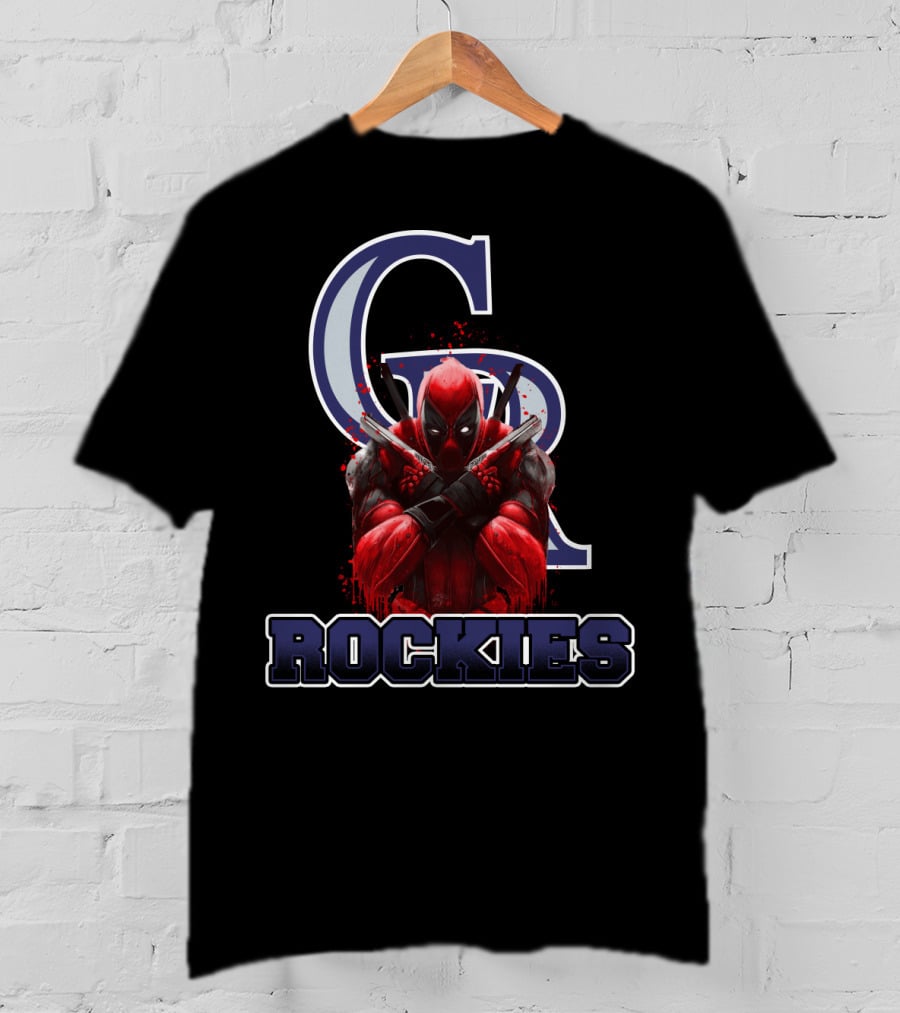 Colorado Rockies Deadpool Crossover Fan Favorite T-Shirt