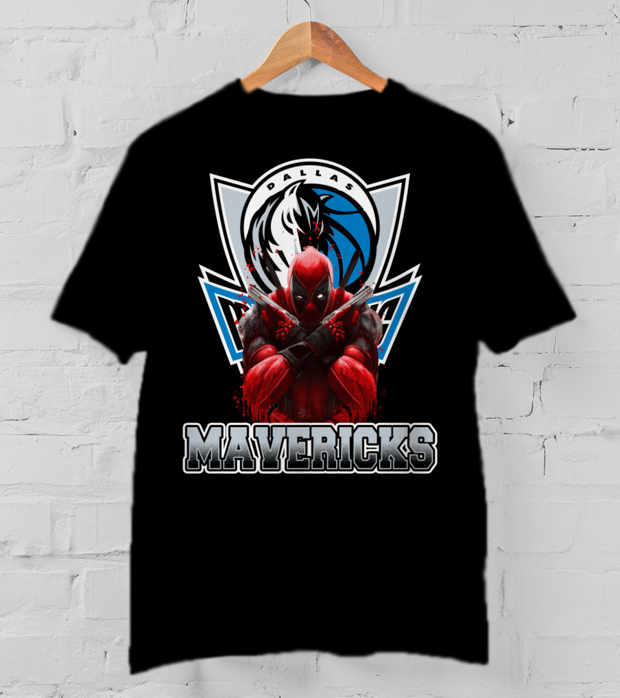 Dallas Mavericks Deadpool Crossover T-Shirt