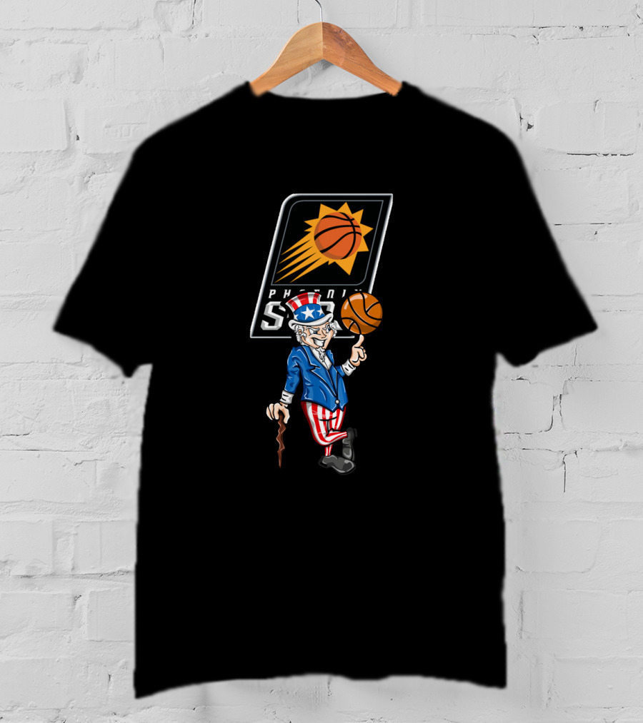 Phoenix Suns Uncle Sam 4Th July Basketball Celebration T-Shirt