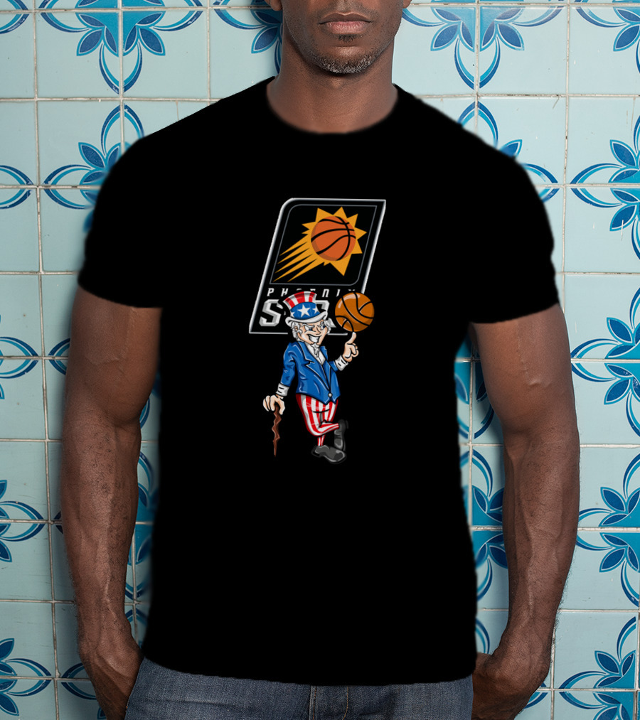 Phoenix Suns Uncle Sam 4Th July Basketball Celebration T-Shirt