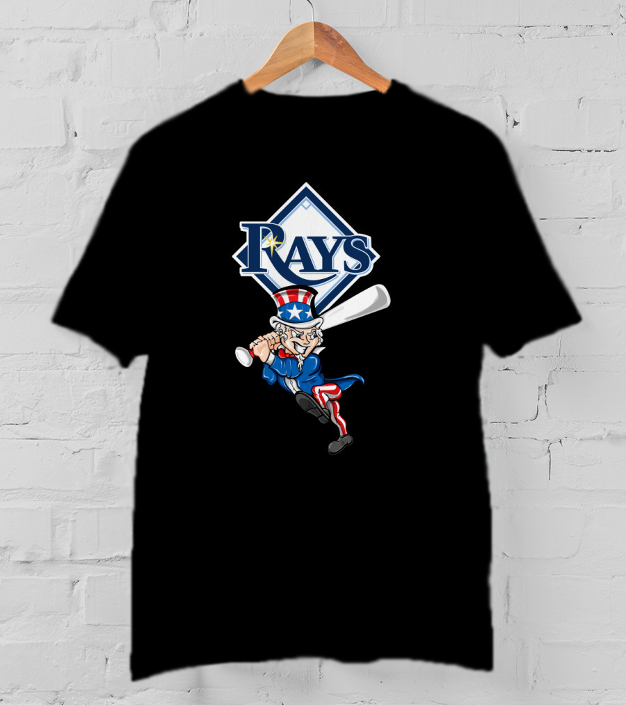 Tampa Bay Rays Uncle Sam Baseball 4Th July Patriotic T-Shirt