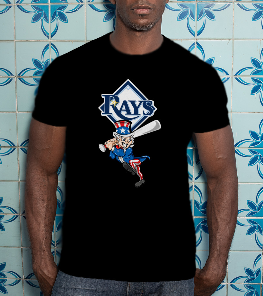 Tampa Bay Rays Uncle Sam Baseball 4Th July Patriotic T-Shirt