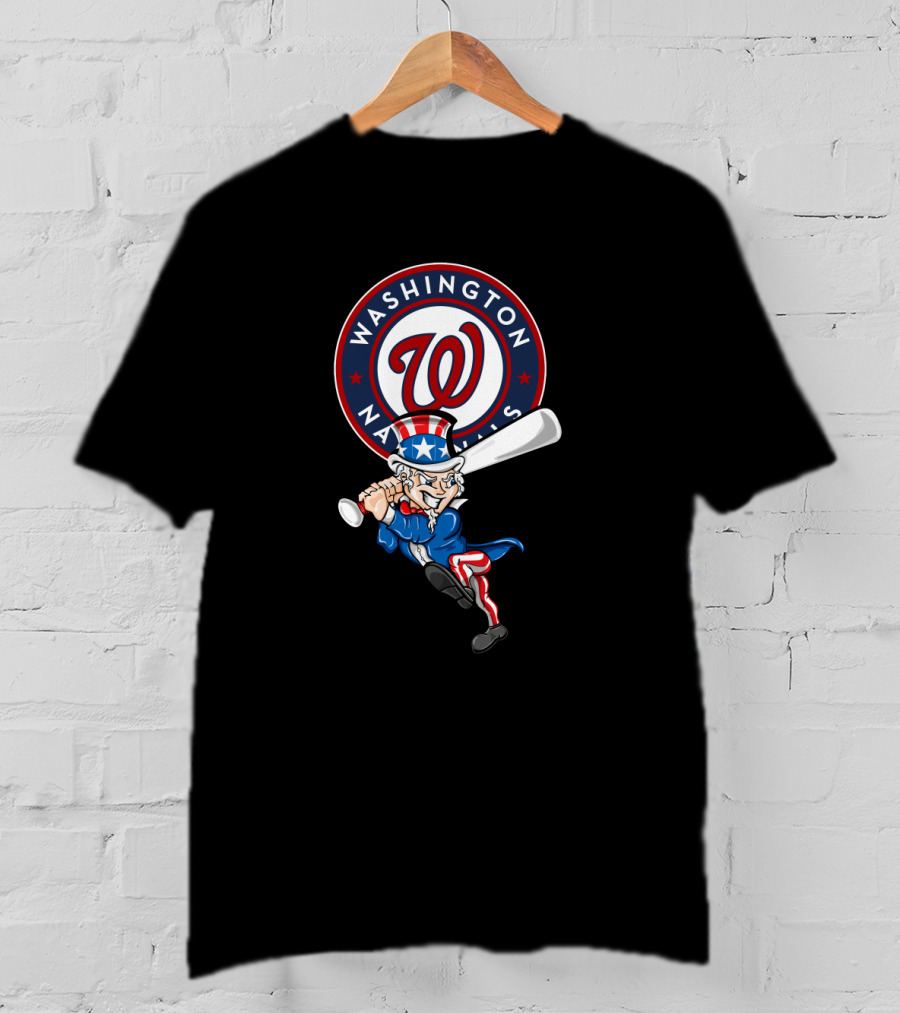 Washington Nationals Uncle Sam 4Th July Baseball T-Shirt