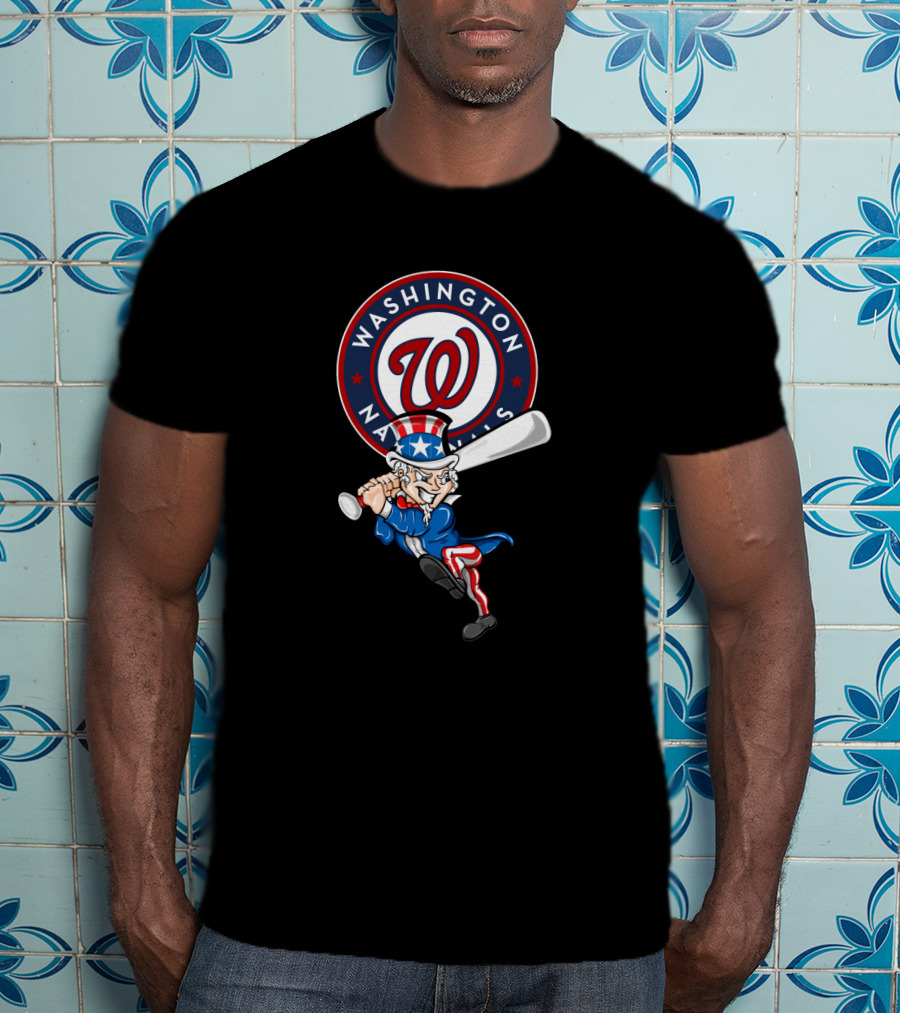 Washington Nationals Uncle Sam 4Th July Baseball T-Shirt