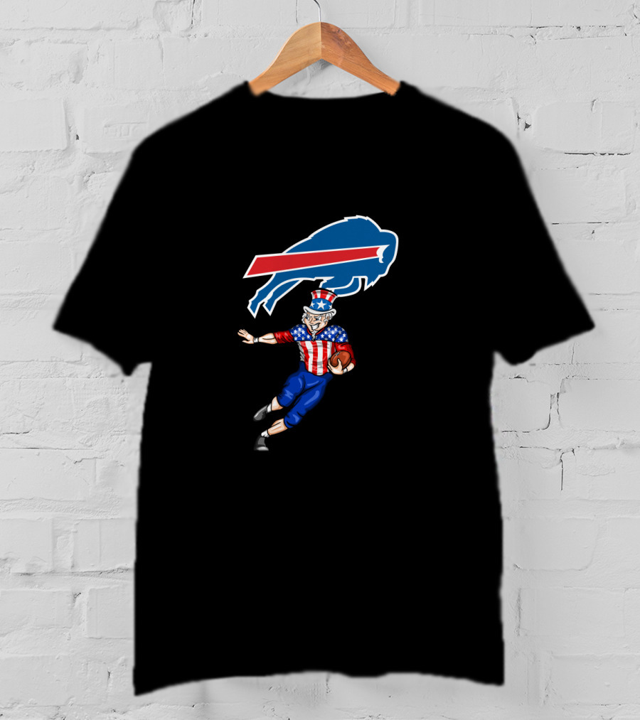 Buffalo Bills Uncle Sam 4Th Of July Football Celebration T-Shirt