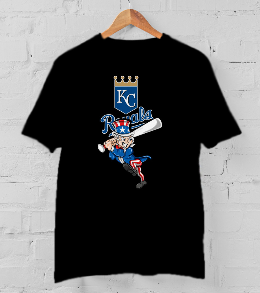 Kansas City Royals Uncle Sam 4Th July Baseball T-Shirt