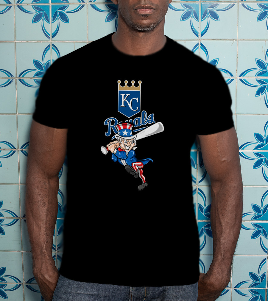 Kansas City Royals Uncle Sam 4Th July Baseball T-Shirt