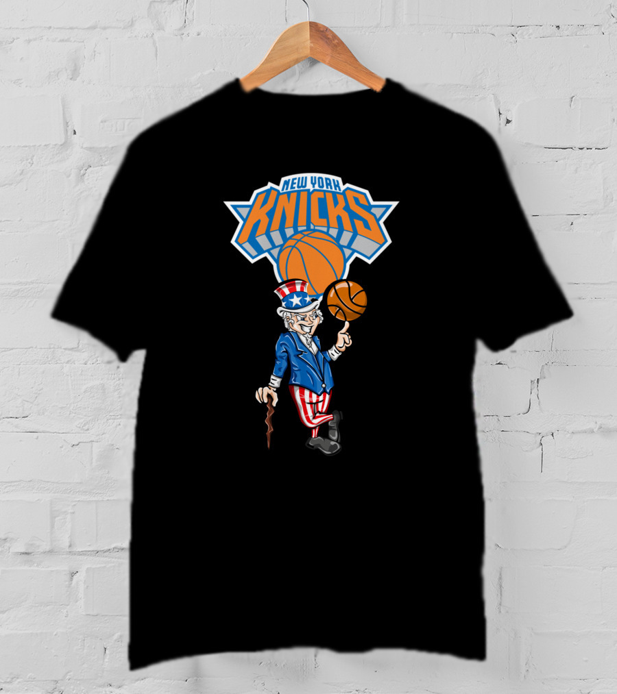 New York Knicks Uncle Sam Basketball 4Th Of July Celebration T-Shirt
