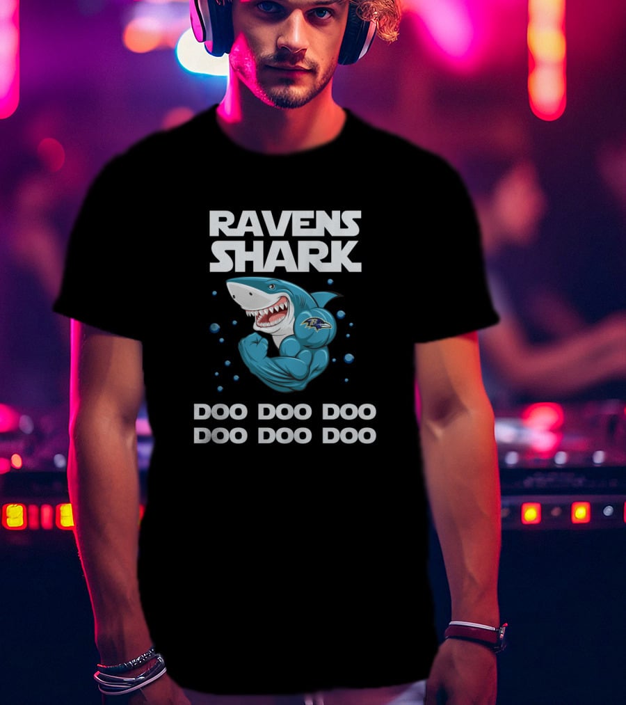 Ravens Shark Doo Doo Doo Baltimore Football T-Shirt