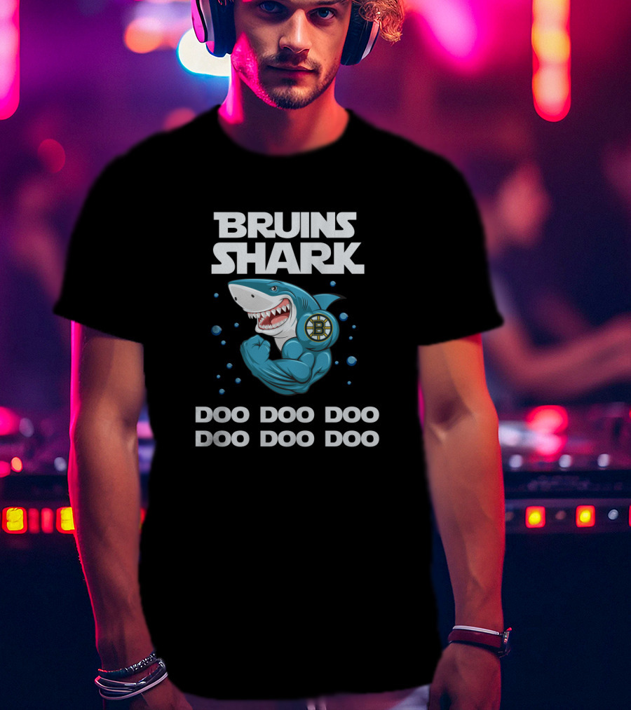 Bruins Shark Doo Doo Doo With Boston Bruins T-Shirt