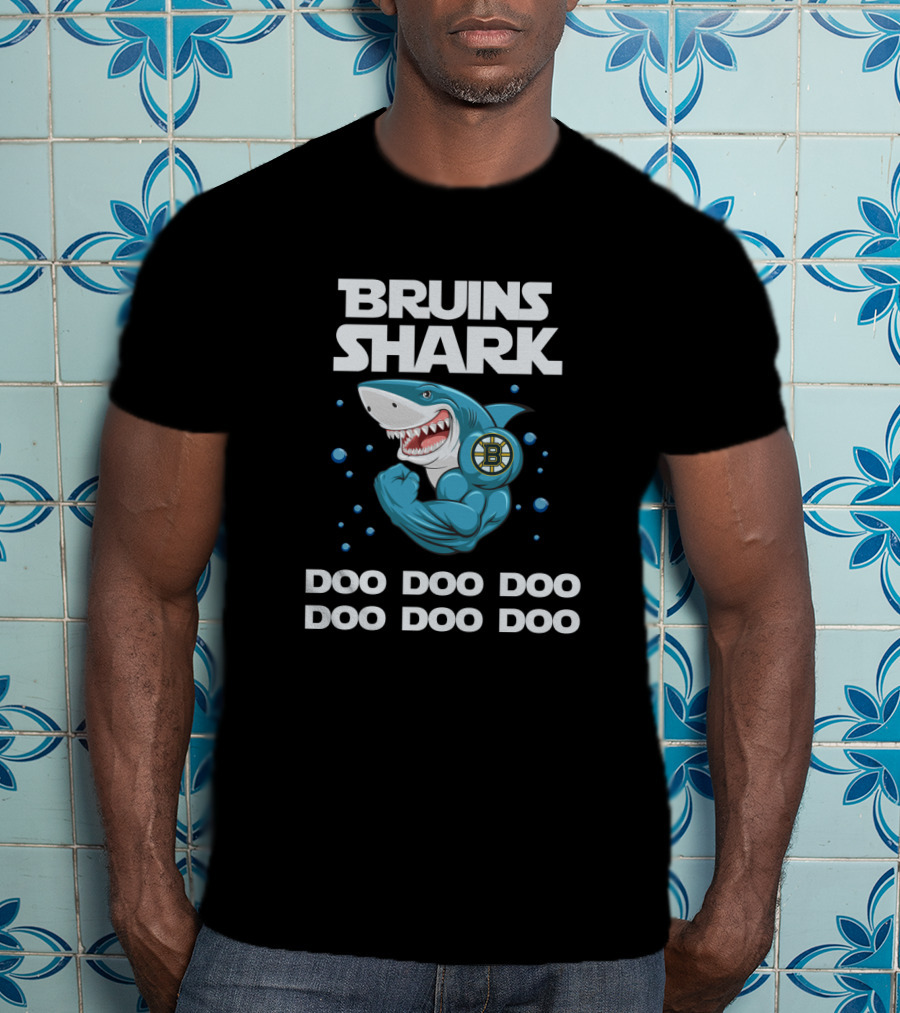 Bruins Shark Doo Doo Doo With Boston Bruins T-Shirt