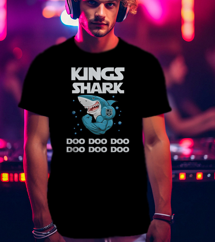 Kings Shark LA Doo Doo Doo Los Angeles Kings Fan Merch T-Shirt