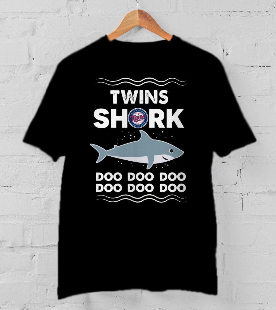 Twins Shark Doo Doo Doo Minnesota Baseball T-Shirt