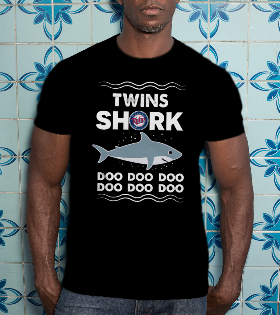 Twins Shark Doo Doo Doo Minnesota Baseball T-Shirt