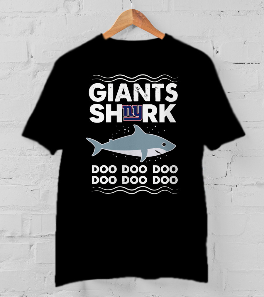 Giants Shark NY Logo Doo Doo Doo Doo Doo Doo T-Shirt