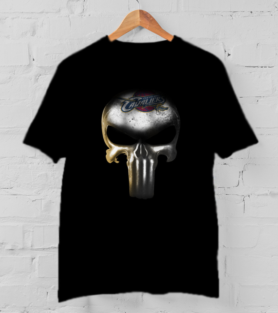 Cleveland Cavaliers Fans Punisher Skull T-Shirt