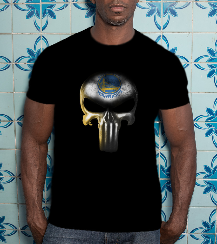 Golden State Warriors Punisher Skull Fan T-Shirt