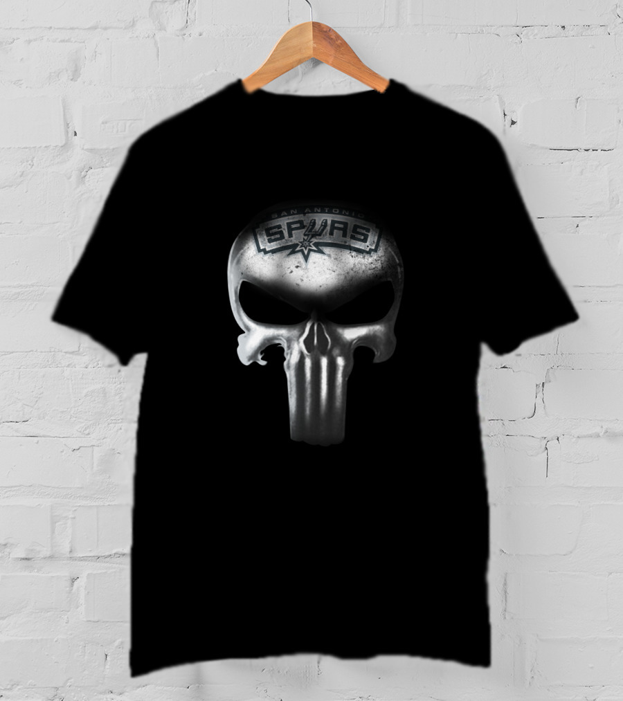 San Antonio Spurs The Punisher Skull Logo Fandom Essentials T-Shirt