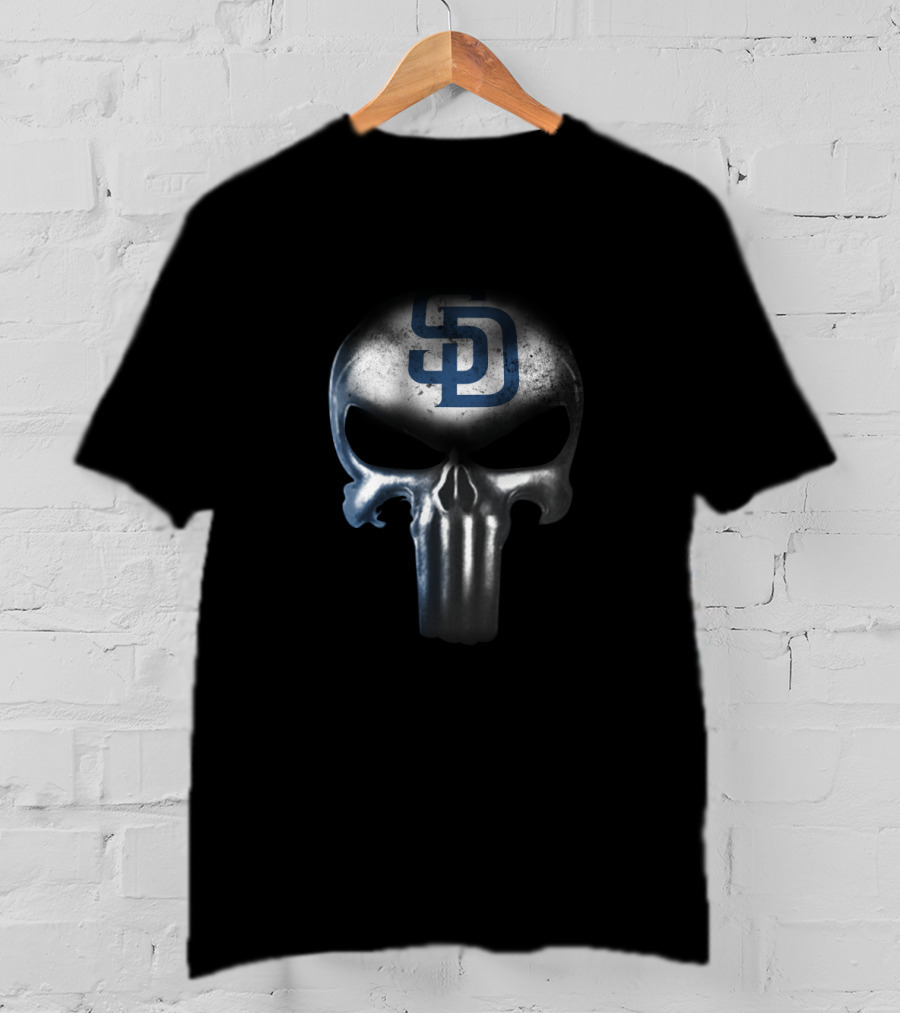 San Diego Padres SD Punisher Skull Fan T-Shirt