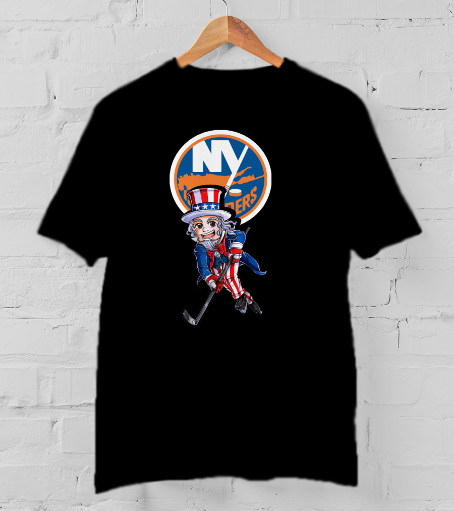 Ny Islanders Uncle Sam Hockey 4Th July T-Shirt