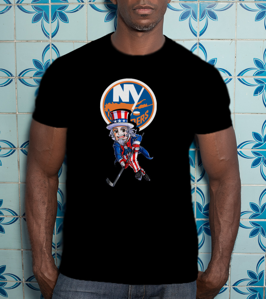 Ny Islanders Uncle Sam Hockey 4Th July T-Shirt