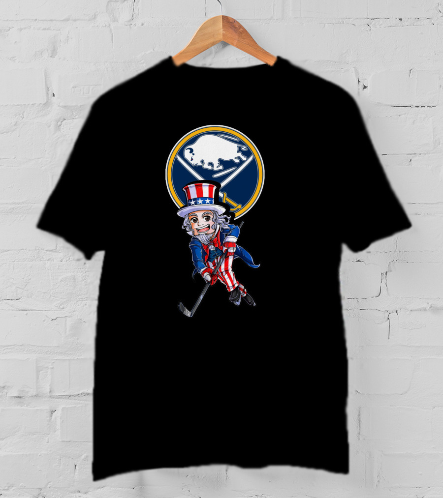 Uncle Sam Buffalo Sabres Hockey 4Th Of July T-Shirt