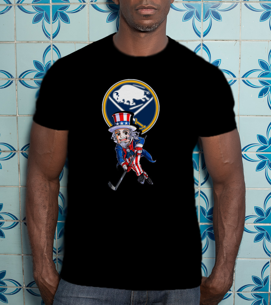 Uncle Sam Buffalo Sabres Hockey 4Th Of July T-Shirt