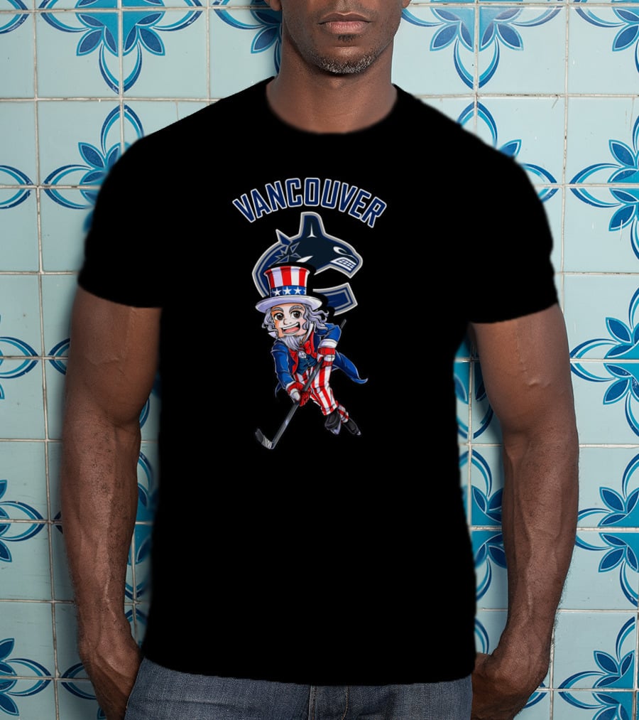 Vancouver Canucks Uncle Sam Hockey 4Th Of July T-Shirt