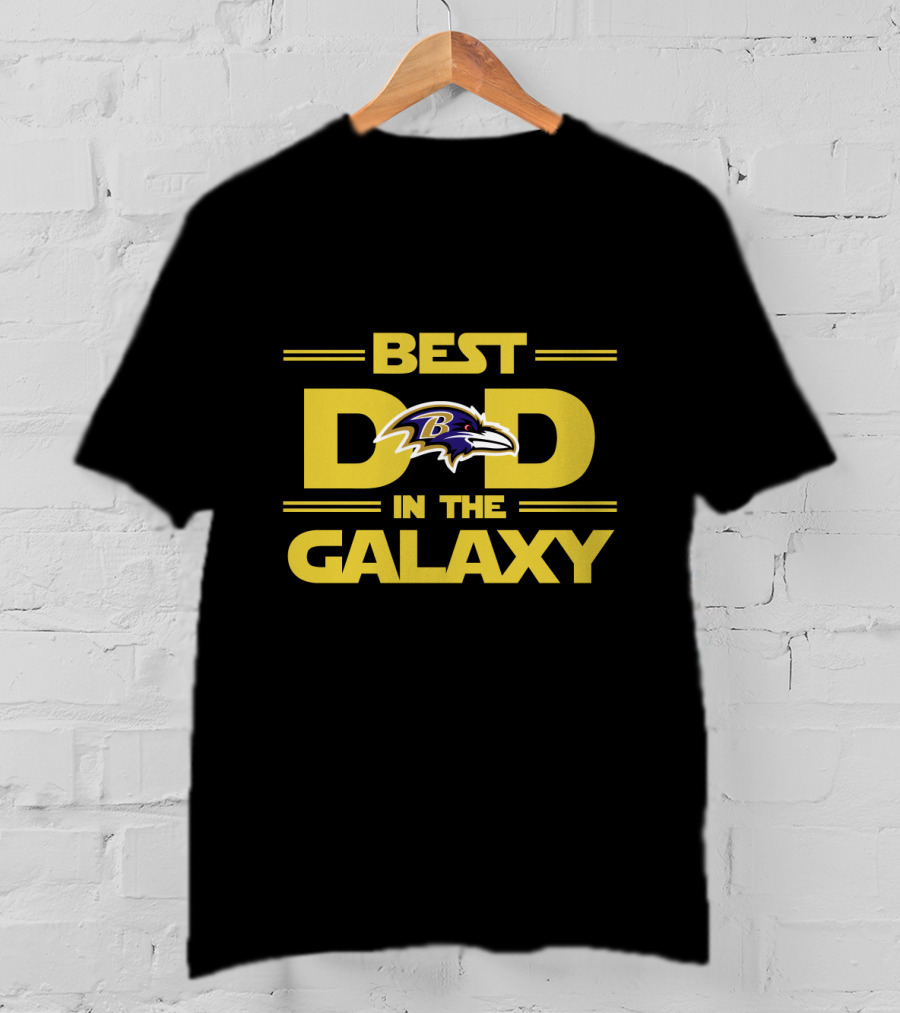 Best Dad In The Galaxy Baltimore Ravens T-Shirt