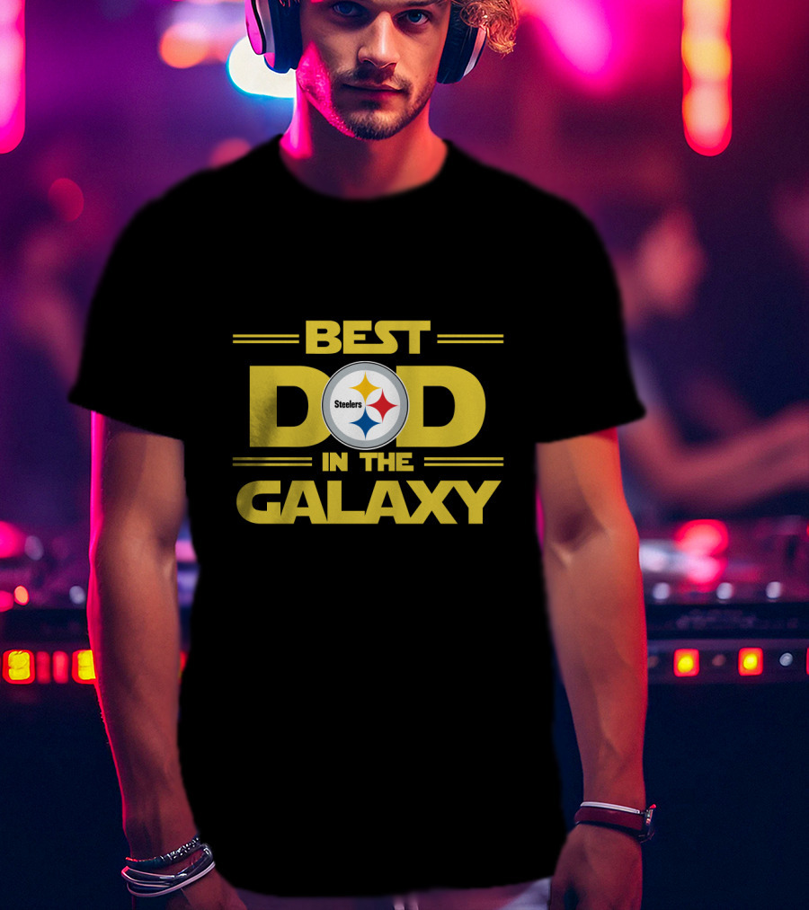 Best Pittsburgh Steelers Dad In The Galaxy T-Shirt