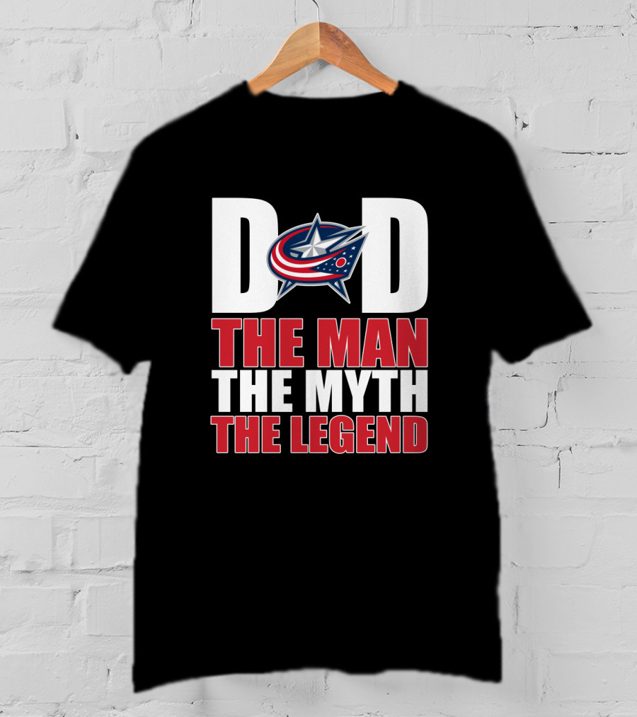 Columbus Blue Jackets Dad The Man The Myth The Legend T-Shirt