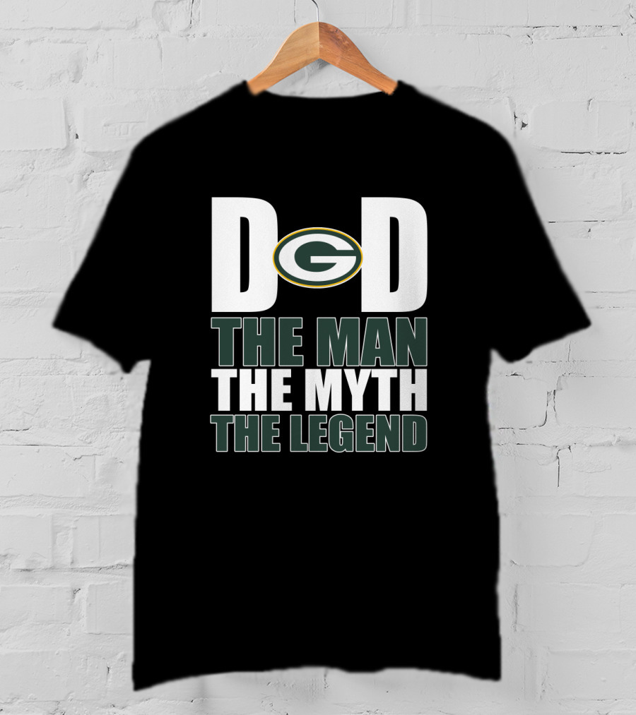 Green Bay Packers Dad G The Man The Myth The Legend T-Shirt